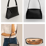 Hazel Vegan Leather Women Shoulder Bag Vanta Black Detail