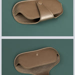 Jace Sunglas Case Vegan Leather Shinny Silver Lifestyle