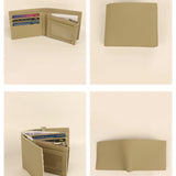 Leonardo Men Vegan Leather Bifold Wallet Gauge Details