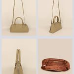 Everly Vegan Leather Women Handbag Beige Details