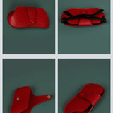 Jace Sunglass Cover Vegan Leather Flame Details