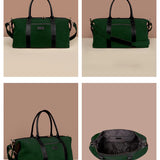 Soft Jute Women Luggage Bag Joey Olive Details