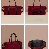 Soft Jute Joey Men Travel Duffle Bag Merlot Details