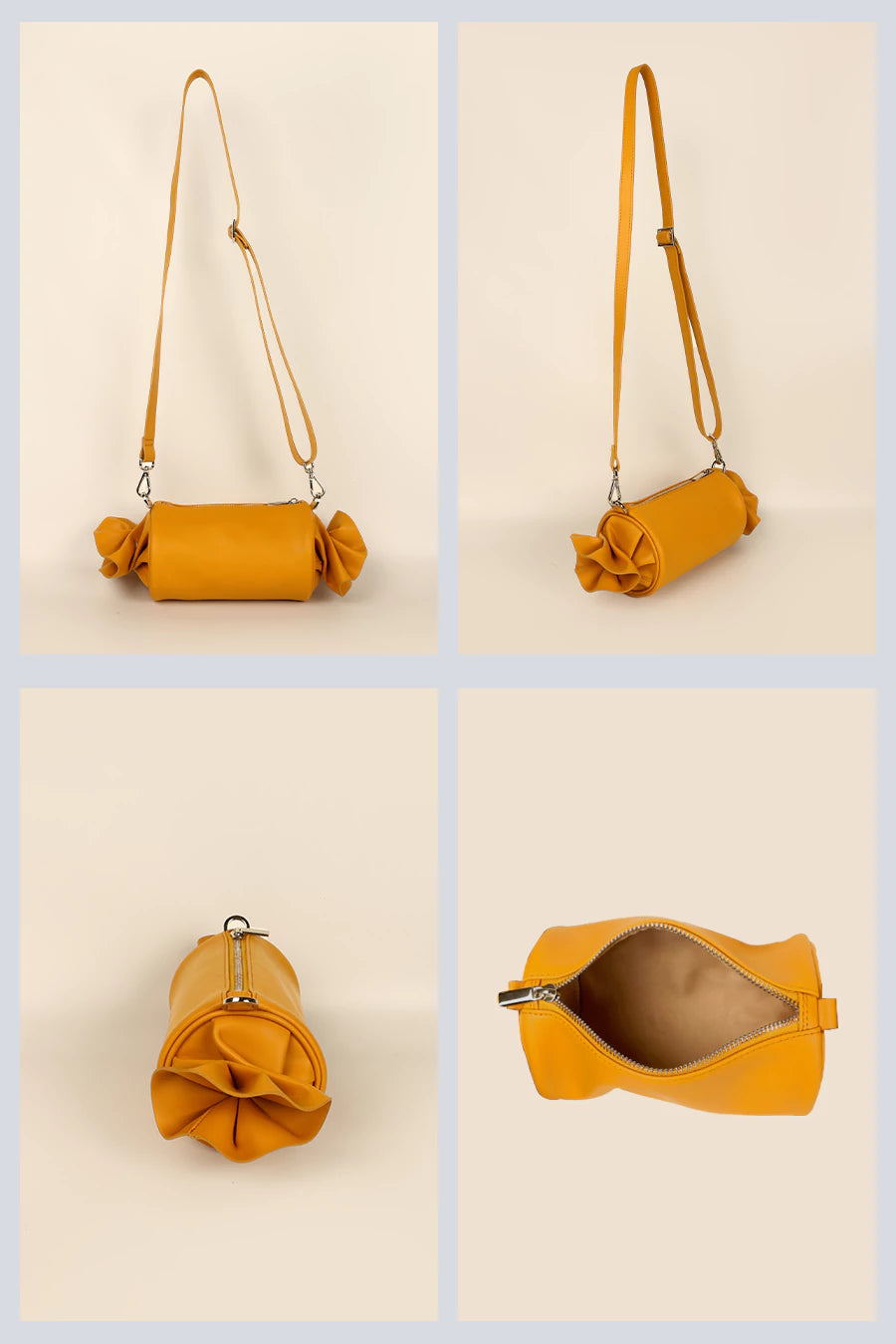 Vegan Leather Women Candy Sling Bag  GoldFish Details