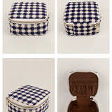 Handloom Jewellery / Watch Case Checkered Details