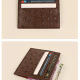 Vegan Leather James Card Holder Ost Brown Details