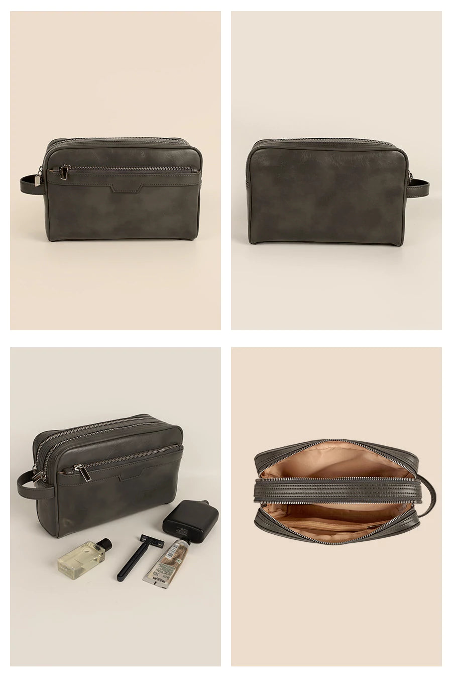 Men Vegan Travel toiletry bag anchor details