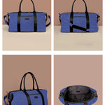 Soft Jute Joey Men Travel Duffle Bag Royal Blue Details