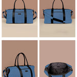 Soft Jute Joey Men Travel Duffle Bag Marine Details