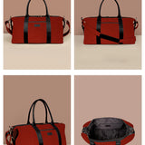 Soft Jute Women Luggage Bag Joey Tomato Details