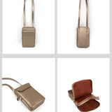 Vertical Vegan Leather Mobile Pouch
