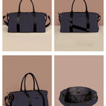 Soft Jute Women Luggage Bag Joey Lavender Details