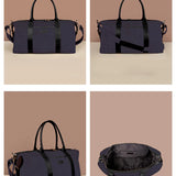 Soft Jute Women Luggage Bag Joey Lavender Details