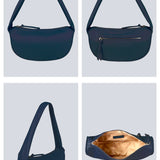 Vegan Leather Women Cushy Shoulder Bag CobaltBlue Details