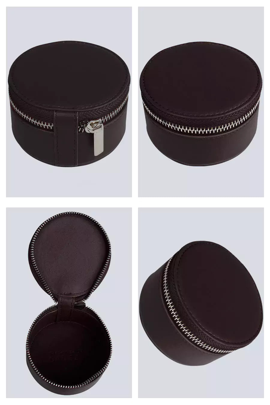 Rogate Large Vegan Leather Watch Case Wenge Detail