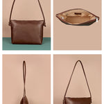 Slindon Women Shoulder Bag Vegan Leather Taupe Detail