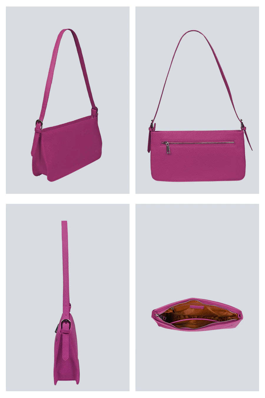 Irina Vegan Women Shoulder Bag Mauve Detail