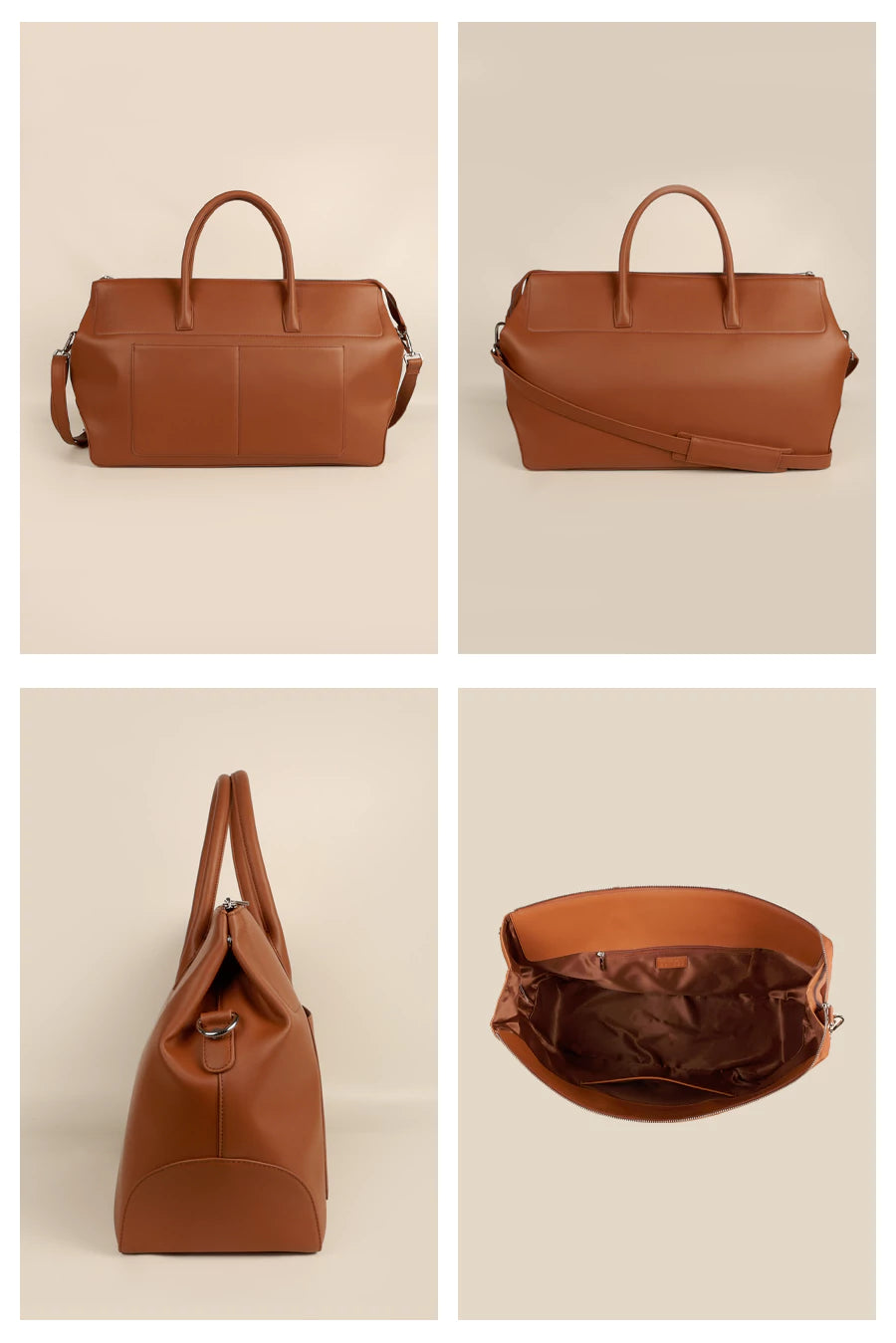 Stanley Vegan Leather Duffle Bag Firepit Details