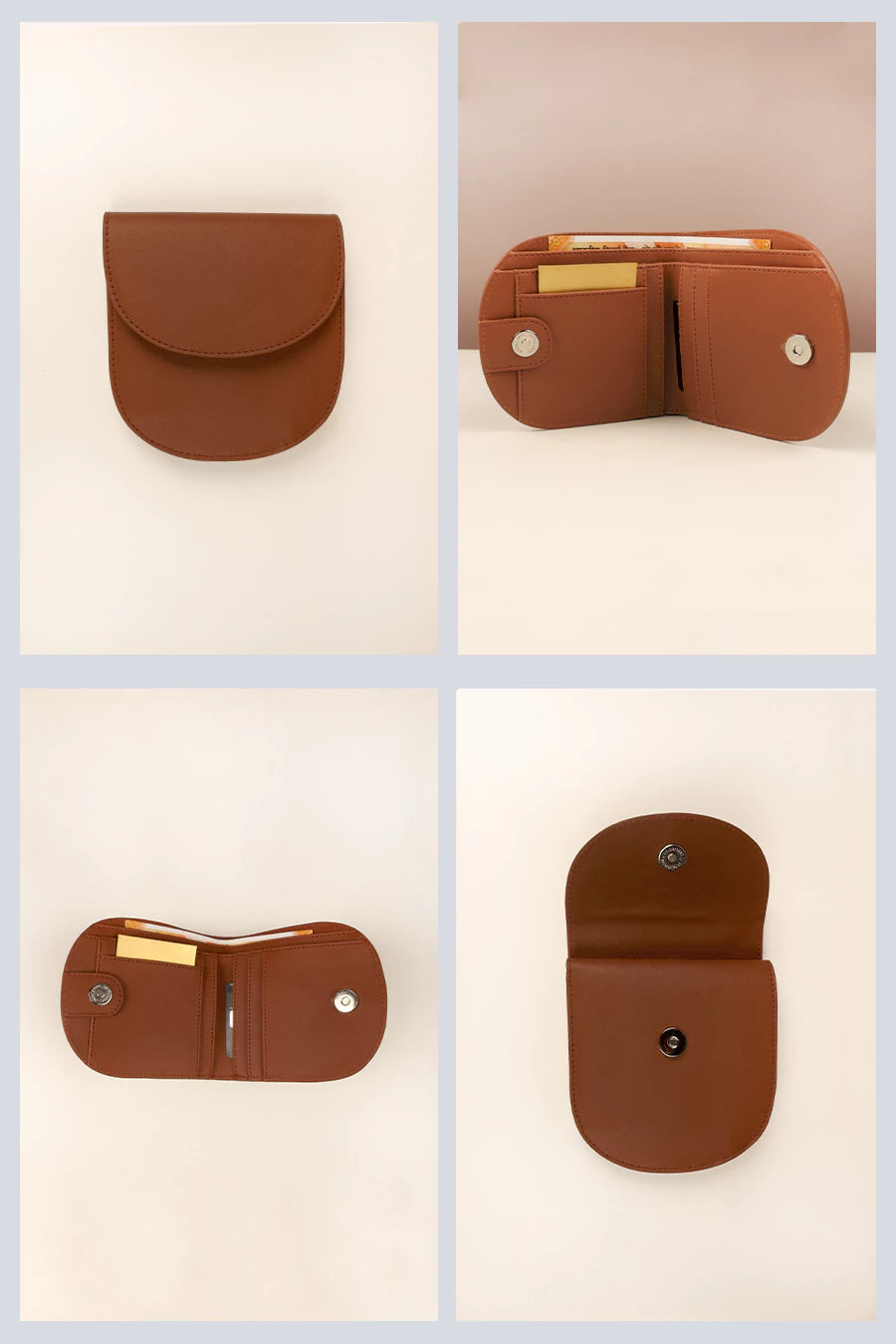 Vegan Women Mini Purse/Wallet Firepit Detail