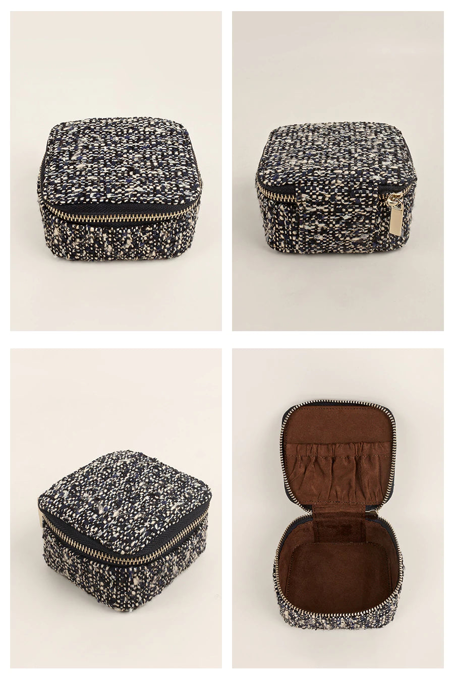 Handloom Jewellery / Watch Case Horizon Blue Details