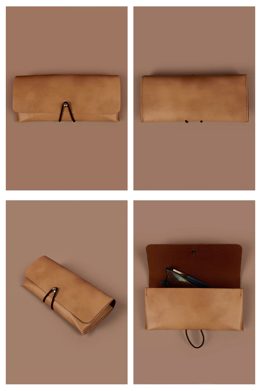 Newell Sunglass Case/ Cover Caramel Detail