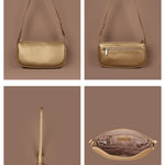 Vegan Daily Women Shoulder Bag Gilt Detail