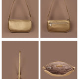 Vegan Daily Women Shoulder Bag Gilt Detail