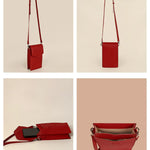 Walker Vegan Leather Mobile Sling Ruby Detail