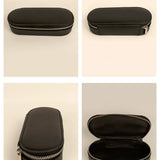 Vegan Leather Eyewear Case or Sunglass Cover Vanta Black Detail