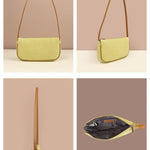 Soft Jute Daily Vegan Women Handbag Lime Detail