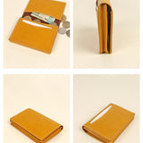 Beth Vegan Leather Card Wallet Butterscotch Detail
