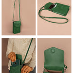 Vegan Walker Mobile Sling Bag Hunter Detail