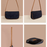 Soft Jute Daily Vegan Women Handbag Navy Detail