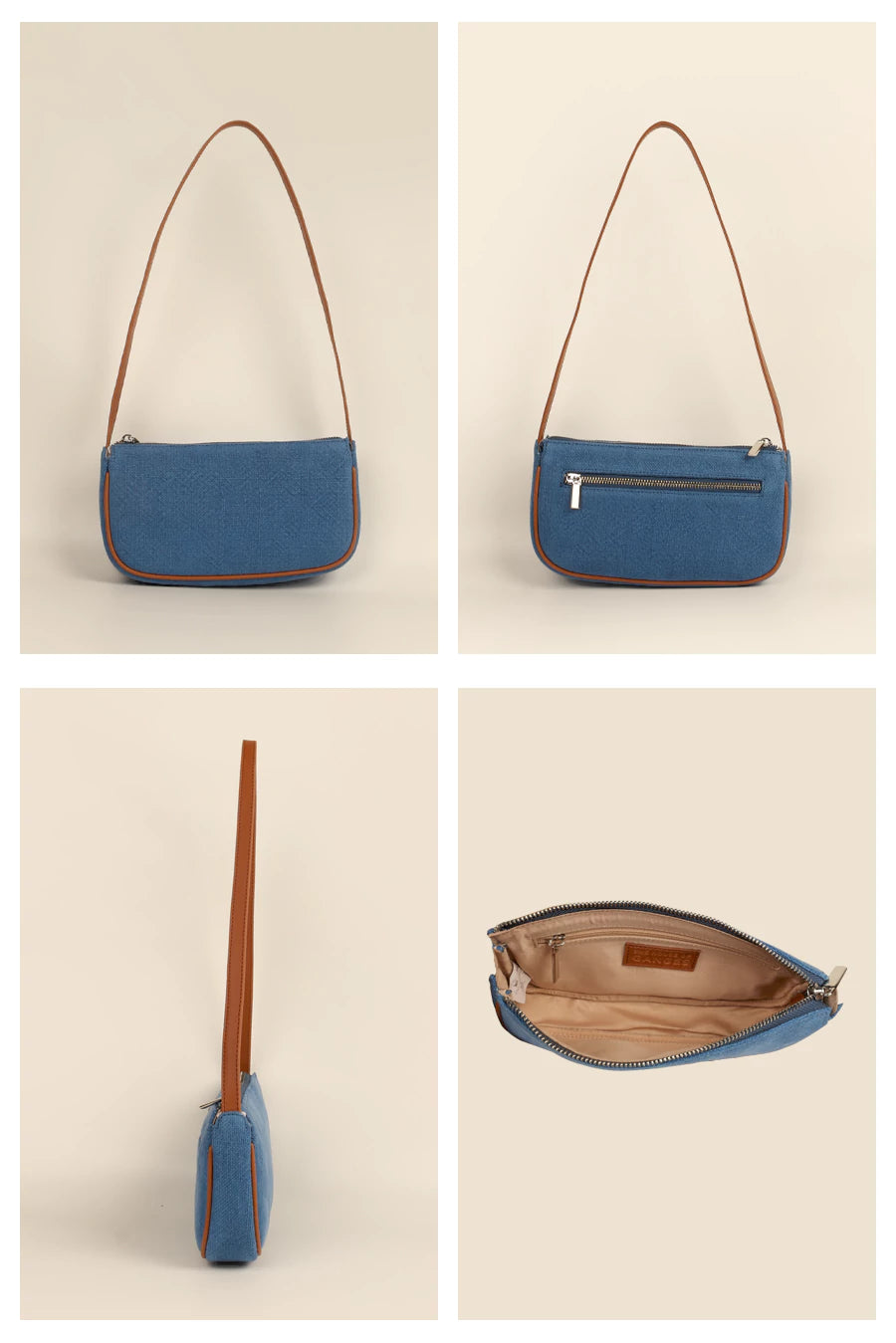 Soft Jute Daily Sling Women Handbag Marine Detail