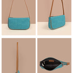 Soft Jute Daily Vegan Women Handbag Cerulean Detail