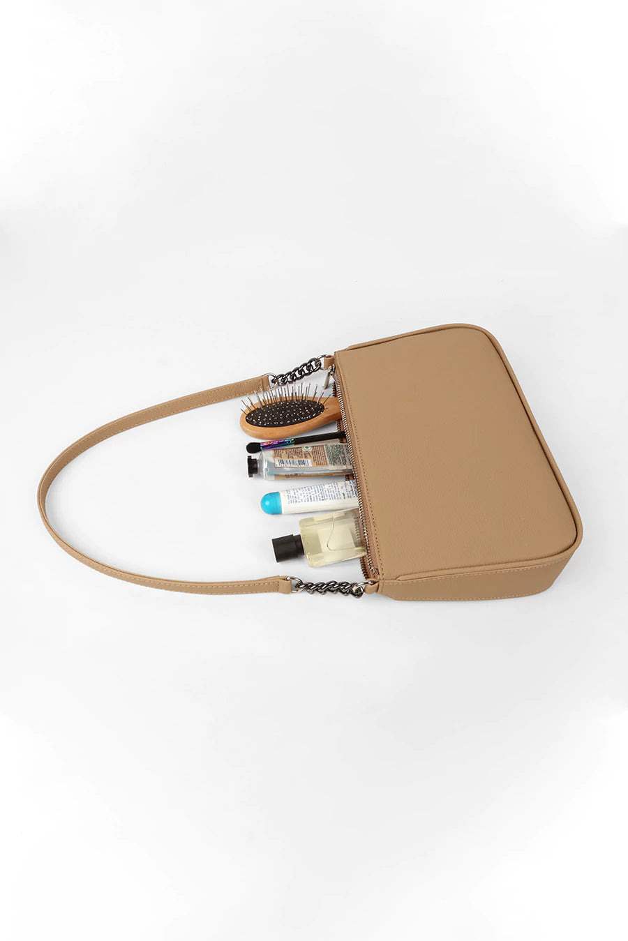 Tess Cruelty Free Women Party Wear Shoulder Bag Beige Lifestyle
