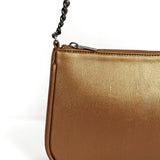 Tess Cruelty Free Women Party Wear Shoulder Bag Sepia Close