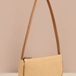 Soft Jute Daily Vegan Women Handbag Biscuit Front