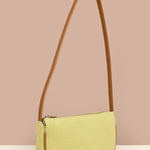 Soft Jute Daily Vegan Women Handbag Lime Front