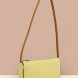 Soft Jute Daily Vegan Women Handbag Lime Front