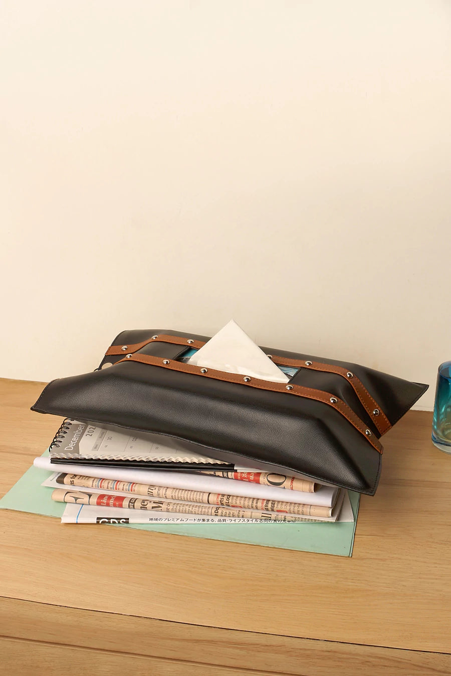 Cruelty Free Tissue box cover The House of Ganges Black Lifestyle 2