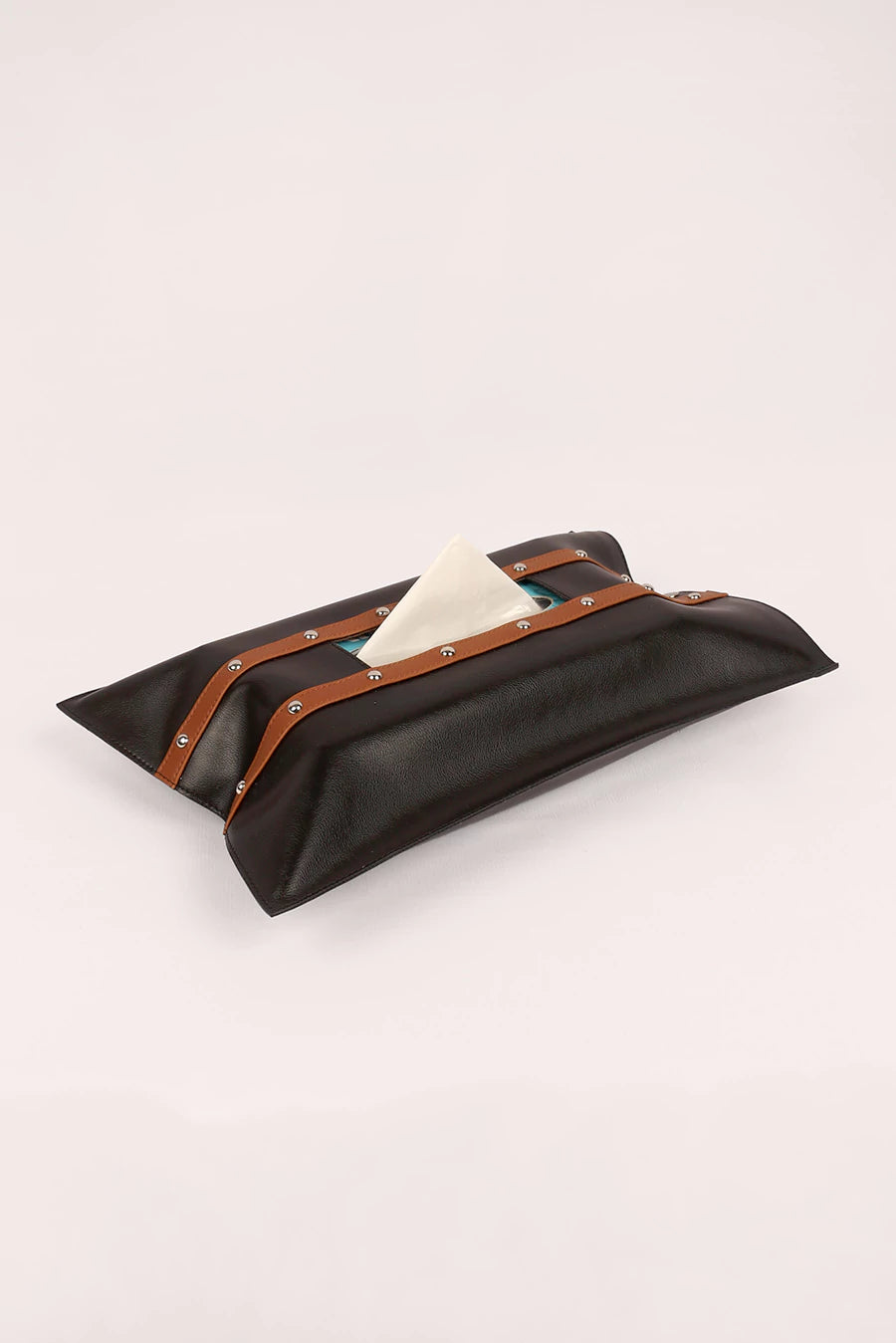 Cruelty Free Tissue box cover The House of Ganges Black Front 1