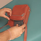 Vegan Men Sling Bag Cognac M3