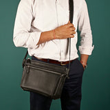 eddy vegan men side bag black M1