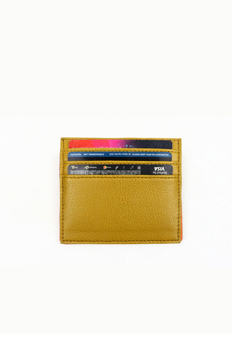 Daily card holder wallet men canary front