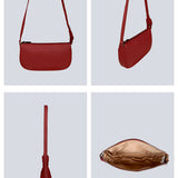 Vegan Daily Women Shoulder Bag Beetroot Detail