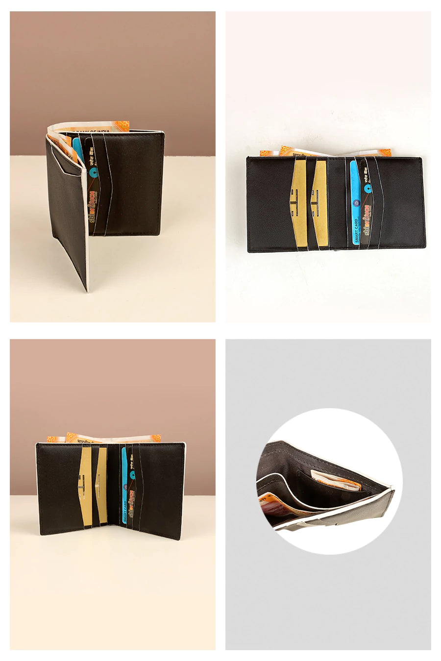 Bechem Vegan Card Holder Black Detail