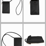 Grace Vegan Leather Mobile Sling Bag Graphite Detail