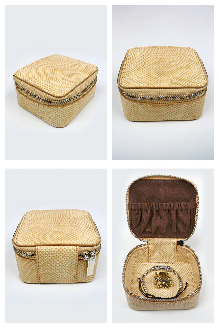 Vegan Square jewellery case porcelain detail