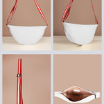 Vegan Bum Bag Sling Milky detail